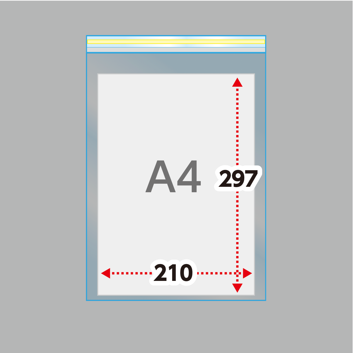 角2タイプ(30μ)240×332+40 フタ糊付(スリム加工) - 1000枚まとめ売り