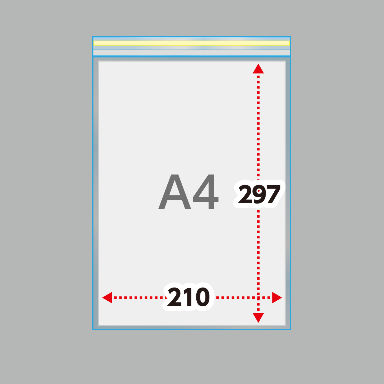A4タイプ（厚口40μ）225×310+40 フタ糊付(スリム加工) - 1000枚まとめ売り