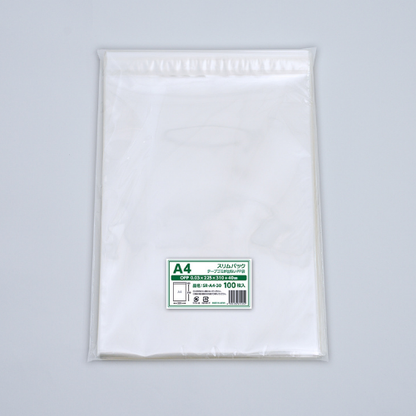 A4タイプ(30μ)225×310+40 フタ糊付(スリム加工) - 100枚パック